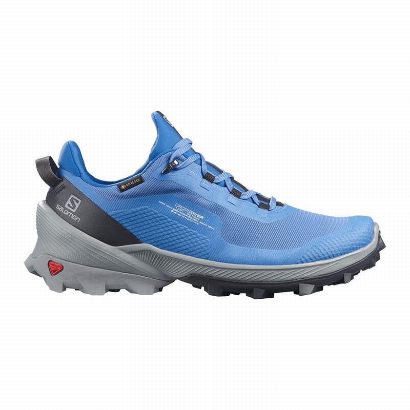 Buty Trekkingowe Damskie Salomon CROSS OVER GORE-TEX - Niebieskie - Polska (390-PUJGSM)